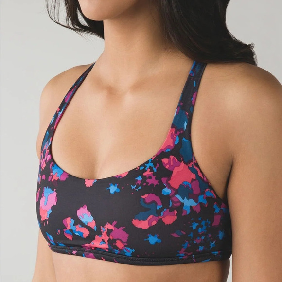 🆕💜 Lululemon Free to Be Wild Bra - Dandy Digie Multi Boom Juice - Picture 9 of 10